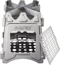 G4Free Camping Stove, Portable Wood Stove with Folding Stainless Steel, Pocket Backpacking Stove Outdoor Camping Hiking Traveling BBQ