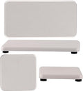 NiuYichee Set of 4 Water Absorbent Diatomite Coasters, Diatomaceous Earth Kitchen Soap Dish, Bathroom Trays, Water Absorbing Stone Used for Hand Soaps & Plants & Toiletries in The Modern Home