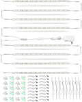 Under Cabinet Lighting, (8) Linkable 12-Inch Flexible LED Light Strips Kit, 20W 2000lm Daylight White, Durable LED Lights for Bookcases, Cabinets, Pantries, Showcase, Closet (Warm White)