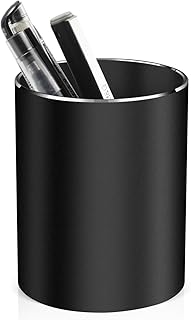 Pen holder, aluminum alloy waterproof pen holder, desktop simple and modern minimalist, multifunctional office supplies for families, kids and schools