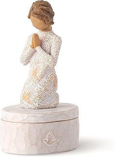 Willow Tree Prayer of Peace Keepsake Box, sculpted, hand-painted Keepsake Box