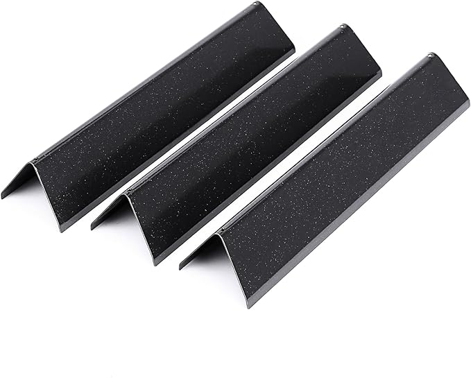 Hisencn 7635 15.3 Inch Flavorizer Bars for Weber Spirit I & II 200 Series - E210 S210 E220 S220 with Front Control Knobs, Porcelain Enameled Flavor Bars for Weber GS4 Spirit Grill Replacement Parts