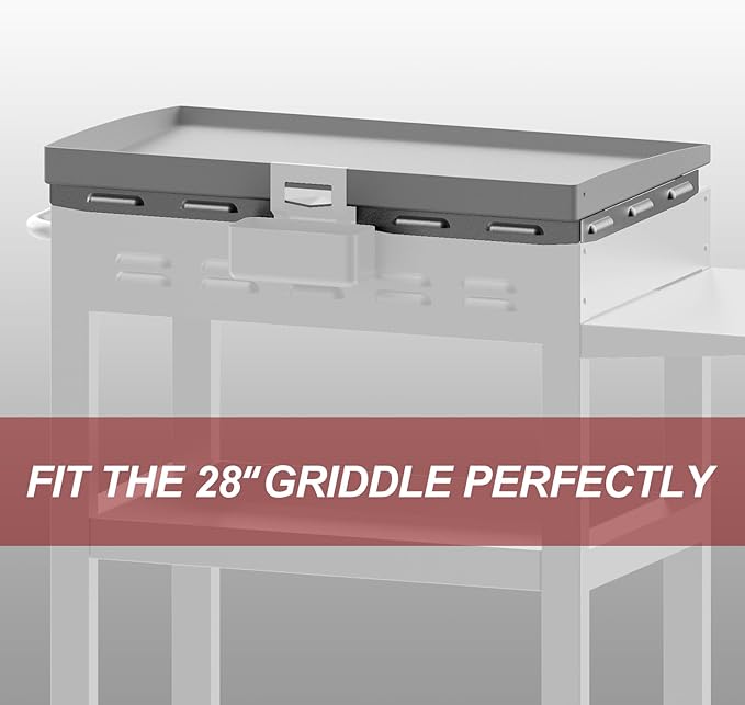Upgraded Wind Guards for Blackstone 28 Inch Griddle, Blackstone Griddle Accessories, Magnetic Stainless Steel Wind Screen for Black stone Grill,Protect Flame Hold Heat, Compatible with Hood＆Side Shelf