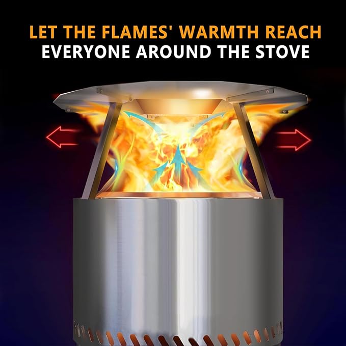 Heat Deflector for Solo Stove Bonfire1.0/2.0 and Other 19.5" Fire Pit - Accessory for Fire Pit, 304 Stainless Steel with 3 Legs Accessory.