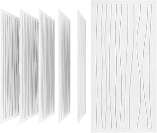 UMIACOUSTICS 6 PCS Acoustic Wall Panels,47.2 x 23.6 Inches Flame Retardant Sound Absorbing Panels,Decorative Sound Proof Panels in Art Curve Shaped White Color
