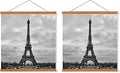 FALAMON 2 Pack Magnetic Poster Hanger Frame, 8x10 8x12 8x18 Teak Wood Magnet Poster Frame for Hanging Posters, Prints, Photos, Pictures, Maps, Scrolls, and Canvas Artwork
