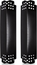 Criditpid Grill Replacement Parts for Nexgrill 720-0864 720-0864M 720-0830H 720-0896B, 720-0882a Gas Grill, 2-Pack Porcelain Steel Heat Plate Shields Burner for Nexgrill 2 Burner 720-0864 Parts