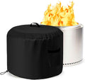 Falezern Outdoor Smokeless Fire Pit Cover Round 18 Inch, Waterproof, Cover Compatible with Solo Stove Ranger, and more