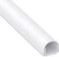 ZhiYo 113in Cord Covers for Wires on Wall, One Cord Hider Wall, Self-Adhesive Wire Covers for Cords, Paintable TV Cable Hider Cable Management Kit, 8X L14.2in, W0.5in H0.4in, White