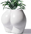 Cute Body Shaped Planter Fun Resin Plant Pots Indoor with Drainage Hole for Houseplants Succulents Small Plant, Funny Gift for Christmas/Birthday