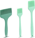 LELE LIFE 3 Sizes Silicone Basting Brush, Extra Large Heat Resistant Pastry Brush Spread Oil Butter Sauce Marinade for BBQ Grilling Baking Kitchen Food Cooking (Green)