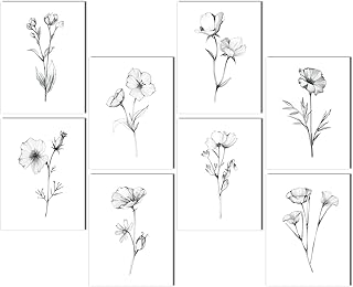 FurnoFlexArt Acoustic Panels Tiles Decorative Room Sound Proof Foam Absorbing Panels Noise Dampening Canceling Reducing Blocker for Walls (Floral Sketch, 48 * 32 in)
