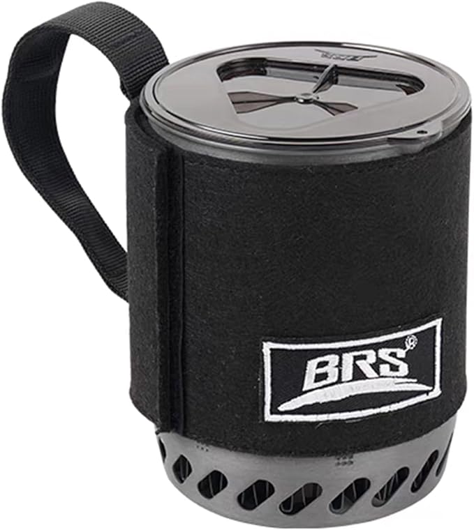 Brs-61 Camping And Backpacking Stove Cooking System 1500w Personal Cooking With Micro Adjustable Valve Burner Stainless Steel Aluminum Alloy Pot For Hiking Fishing Hunting