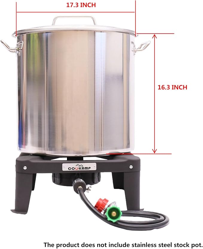 COOKAMP Propane Burner for Outdoor Cooking (Single Burner-Standard)