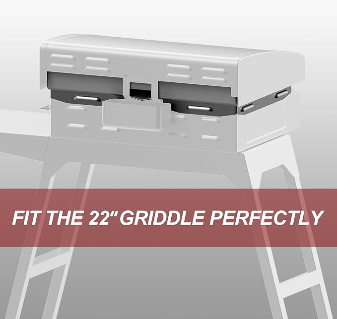 Upgraded Wind Guards for Blackstone 22 Inch Griddle, Blackstone Griddle Accessories, Magnetic Stainless Steel Wind Screen for Black stone Grill,Protect Flame Hold Heat Compatible with Hood＆Side Shelf
