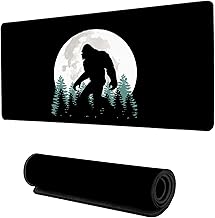 Desk Mat for Desktop,Extended Gaming Big Foot Forest Mouse Pad,Non-Slip Rubber Base Mousepad with Stitched Edges for Office Home Desk Decor,31.5X15.7 Inch