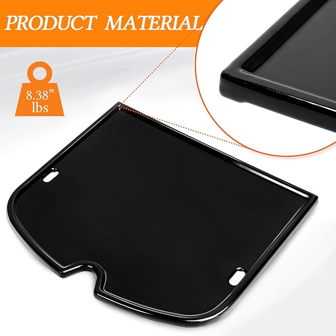 Uniflasy Enamels Griddle for Weber Traveler Portable Gas Grill, fits Weber 9010001 Traveler Portable Gas Grill, Cooking Griddle