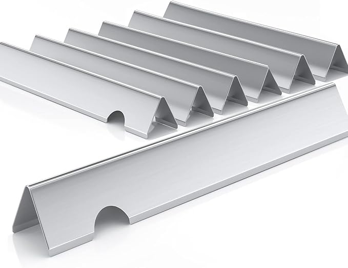 17 1/8'' Flavorizer Bars for Genesis II E-410, E-415, E-435, S-410, S-415, S-435 Gas Grill, Grill Parts for Genesis 2 LX E-440, LX S-440, Flavor Bars, Replacement Parts for Weber 66033 66796, 7 Pack