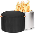 Fire Pit Cover for Solo Stove Bonfire 22 Inch，Firepit Covers Round Outdoo,600 Anti UV& Waterproof Smokeless Fire Pit Cover,for Gas/Table/Bowl Fire pits (Bonfire - 22”D x 16”H)