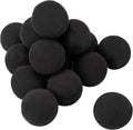 Skyflame Ceramic Fire Balls, Set of 15 Round Fire Stones Set for Indoor and Outdoor Fire Pits or Fireplaces Accessory, 3 Inch, Black