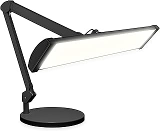 Neatfi Ultra 3,500 Lumen LED Desk Lamp, 45W, 26 Inch Wide Metal Shade (Black-3, 26-Inch Wide Shade)