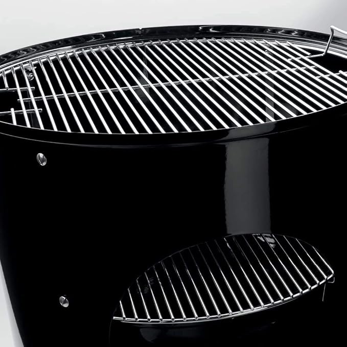 Uniflasy 7436 Upper Cooking Grate, 85041 Lower Grate, 63014 Charcoal Grate for Weber Charcoal Grill 22 Inch Smokey Mountain Cooker, 22" Charcoal Smoker Parts, 2 Cooking Grate and 1 Charcoal Grate