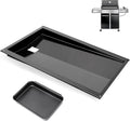 QuliMetal Grease Tray with Catch Pan for Weber Genesis 300 Series Gas Grills with Side Control Knob (2007-2010), Genesis E310, Genesis E320 Drip Pans Replace Weber #67767/67758 Genesis Grease Tray