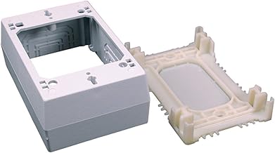 Legrand Wiremold C53 Cordmate II Cord Cover Low Voltage Data Comm Box, Organizer for Wall, Holds Up to 3 Cords or Cables, White (1 Pack)