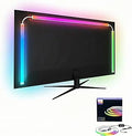 Monitor Backlight for 24-34 inch PC, 27 Inch Monitor Light with PC Sync, RGB LED Strip Lights for Gaming, Zero Delay Effect with Software Control, Works with Windows/Mac (27 inch)