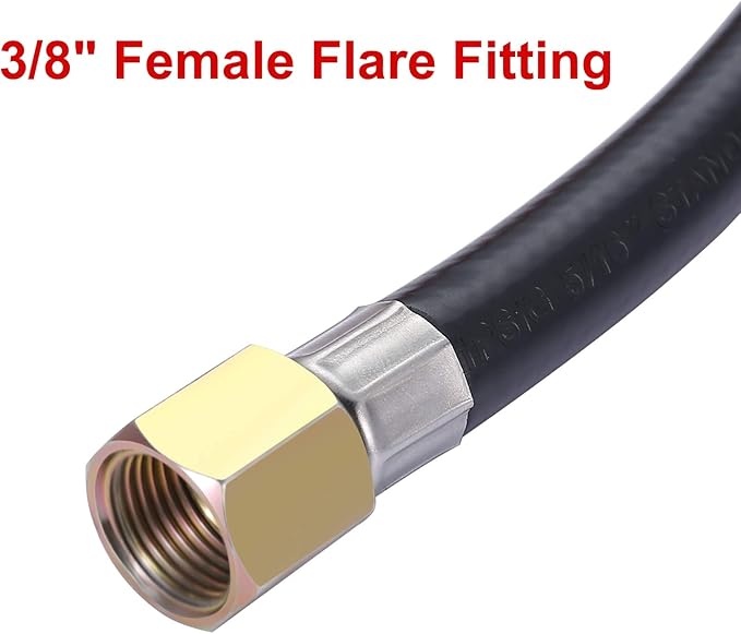 6 Feet Propane Adapter Hose with Regulator to Quick Connect for 17"/22" Blackstone Tabletop Camper Grill,Propane Accessories and Replacement Parts for 17"/22" Blackstone Griddle (6 Feet)
