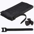Nettbe 60 PCS 6 Inches Reusable Cable Ties, Adjustable Cord Straps Wire Organizer Cord Wrap and Hook Loop Cable Management