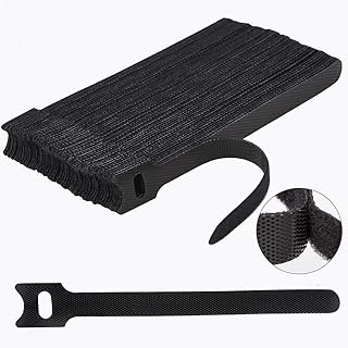 Nettbe 60 PCS 6 Inches Reusable Cable Ties, Adjustable Cord Straps Wire Organizer Cord Wrap and Hook Loop Cable Management