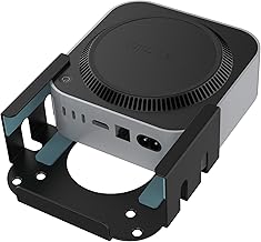 Monzlteck Mac mini M4/M4 Pro Under Desk/Wall Mount Bracket/VESA Monitor Mount – Heavy-Duty Steel Bracket, Anti-Scratch Padding, Space-Saving Design, Complete Hardware Kit