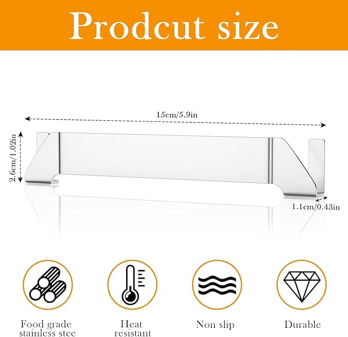 Stainless Steel Griddle Spatula Stand, 2 Pack Grill Barbecue Tool Rack Hold Rack Griddle Accessories Holder for Blackstone, Camp Chef, Royal Gourmet, Outdoor Camping Picnic BBQ Essentials