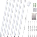 Cefrank 6-Pack 12 Inch Seamlessly Linkable LED Under Cabinet Lighting Strip Light Bars for Cabinet, Kitchen, Shelf, Workbench, Cupboard, 1200 Lumen Cold White 6000K