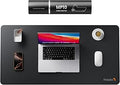ProtoArc MP10 Leather Desk Mat, Large Mouse Pad- 31.5×15.8 inch, Non-Slip PU Leather Desk Pad Protector, Premium Desktop Mat for Computer, Keyboard and Mouse, Black