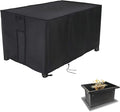Fire Pit Cover Rectangular 44 Inch,Propane Gas Fire Pit Table Cover,Outdoor Waterproof Firepit Table Cover - 44 X 32 X 23 Inch