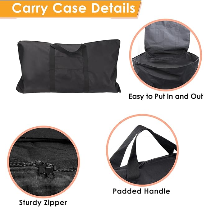 Griddle Carry Bag for Camp Chef 2 Burner Stove Grills, Camping Bag for Camp Chef SG90, CGG24B, FG26 16" x 24" Griddle, Carry Case for Outdoor, BBQ Accessories