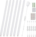 Cefrank LED Under Cabinet Lighting 6-Pack 12 inch Seamlessly Linkable Strip Light Bars for Cabinet, Kitchen, Shelf, Workbench, Cupboard, 1200 Lumen, Warm White 3000K