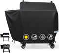 Utheer Grill Cover for Rec Tec RT-590, Recteq Deck Boss 590 Wood Pellet Grill - Upgraded Full-Length Heavy Duty Waterproof Anti-UV Cover with Elastic Drawstring for Recteq RT-590 Grill Accessories