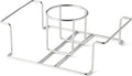 Amazon Basics Beer Can Chicken Holder for Smoking and Grilling, Food Grade Stainless Steel with Handle, Silver, 1-Pack