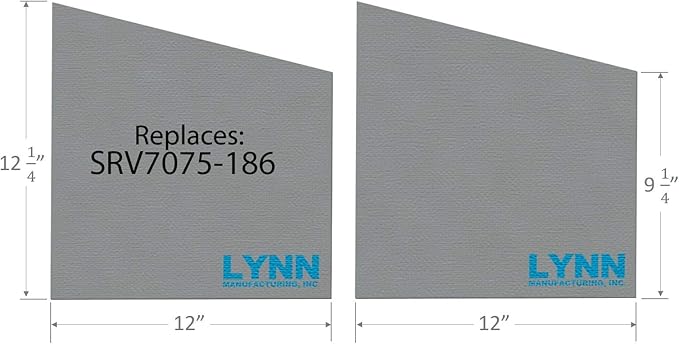 Lynn Manufacturing Replacement Quadrafire Baffle Board, Voyageur Grand Acc, SRV7075-186, Set of 2, 2376A