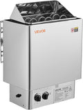 VEVOR Sauna Heater, 4.5KW 240V Electric Sauna Stove, Dry Steam Bath Saunas Stove with Pre-Drilled Bracket, Fit 105 to 210 CU.FT Saunas Rooms, Steam Bath Stoves for Home, Commercial, Leisure Venues