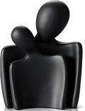 Flytime Love Couple Statue-8 Inch, Suitable for Home Modern Art Decor Sculpture Placed in TV Stand, Living Room, Bookshelf, Bedroom for Valentine's Day, Wedding, Anniversary (Black)