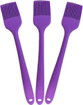 Purple Silicone Pastry Basting Brush - Food Grade BPA Free, Heat Resistant Up to 660°F/315°C, Dishwasher Safe Cooking Brush for Baking, BBQ, Grilling, Sauce,Butter,Cake & Bread