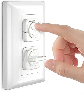 45 Pack Outlet Covers Baby Proofing, Baby Proof Plug Covers with Hidden Pull Handle for Child Safety, Electric Socket Covers, Plug Protectors to Prevent Power Shock (White)