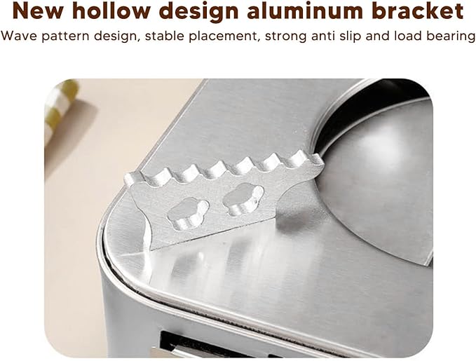 Alcohol Stove, Stainless Steel Portable Spirit Burner Backpacking Stove Burner Structure Camping Stove for Home Hiking, Silver