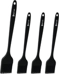 4 Pack Silicone Basting Pastry Brushes; Heat Resistant Pastry Brush ;Enhance Your Grill and Baking Skills with Our Heavy-Duty Steel Core Brush - Ideal for Cooking Enthusiasts and Pros Alike