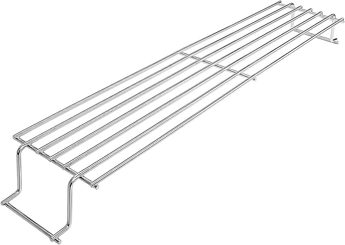QuliMetal Stainless Steel Warming Rack for Weber Spirit 300, Grill Parts for Weber Spirit 2 300 Series Grills with Front Control Knobs, 7641 Upper Rack for Weber Genesis Silver Gold B/C Grills