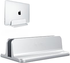 Laptop Stand, Cradle for Laptops, Adjustable Dock, Holder for MacBook Dell Hp Surface iPad - Silver